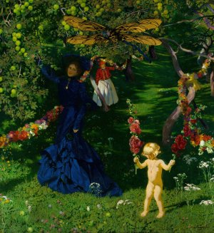 Strange garden by Jozef Mehoffer Oil Painting