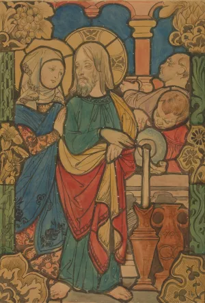 The Miracle at Cana in Galilee by Jozef Mehoffer Oil Painting