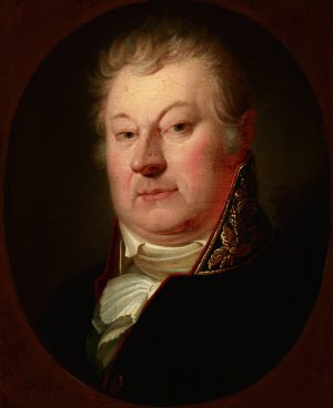 Portrait of Szymon Malewski by Jozef Oleszkiewicz Oil Painting