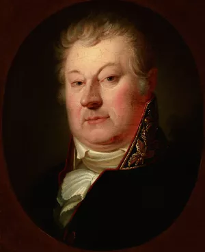 Portrait of Szymon Malewski by Jozef Oleszkiewicz Oil Painting