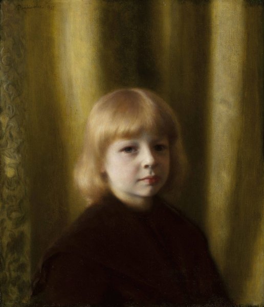 Portrait of Stefan Polczynski  by Jozef Pankiewicz - Hand-Painted Oil Painting Reproduction