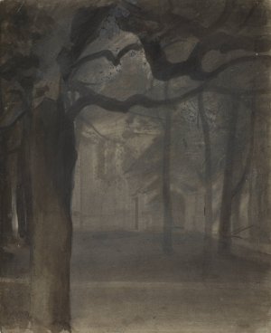 Shrine in a park by Jozef Pankiewicz Oil Painting