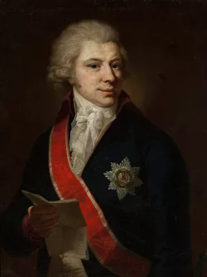 Portrait of Jan Duklan Buchowiecki Oil painting by Jozef Peszka
