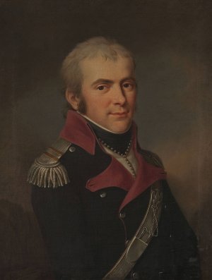 Portrait of Ksawery Krasicki by Jozef Pitschmann Oil Painting
