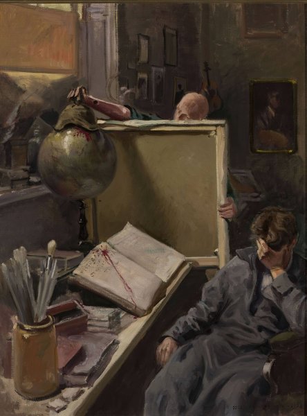 Artist's Vision  by Jozef Rapacki - Hand-Painted Oil Painting Reproduction