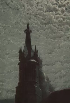 Tower of St. Mary's Church Oil painting by Jozef Rapacki