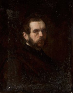 Portrait of a man by Jozef Simmler Oil Painting
