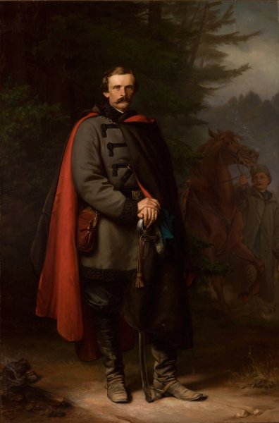 Portrait of Ludwik Mycielski  by Jozef Simmler - Hand-Painted Oil Painting Reproduction