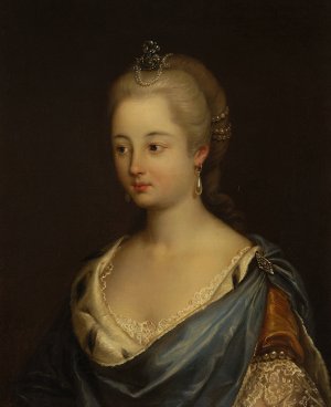 Portrait of Mrs. Kruszewska nee Komorowska Oil painting by Jozef Simmler