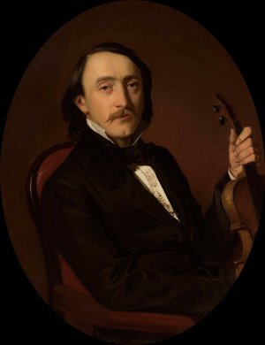 Portrait of Nikodem Biernacki by Jozef Simmler Oil Painting