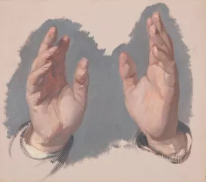 Study by Jozef Simmler Oil Painting