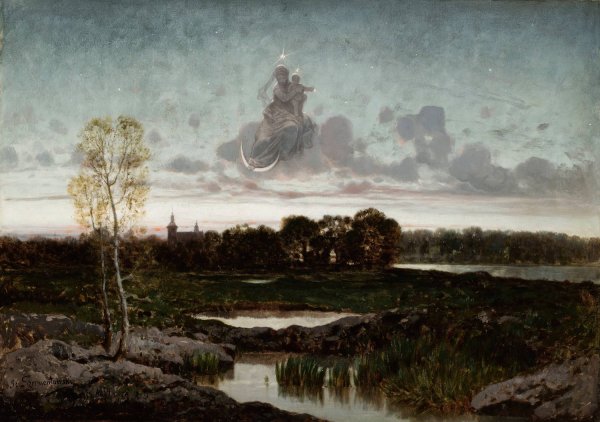 Morning star  by Jozef Szermentowski - Hand-Painted Oil Painting Reproduction