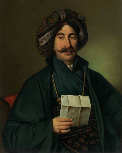 Main Product Photo of Man in Ottoman dress Painting by Jozef Tominc
