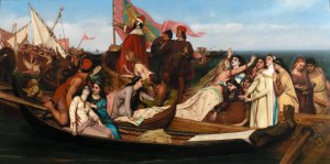 Brides of Venice by Jozef Van Lerius Oil Painting