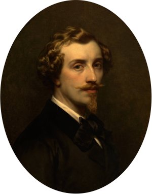 Self Portrait by Jozef Van Lerius Oil Painting
