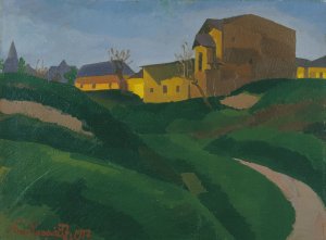 On the Slopes of Gellert Hill by Jozsef Nemes Lamperth Oil Painting