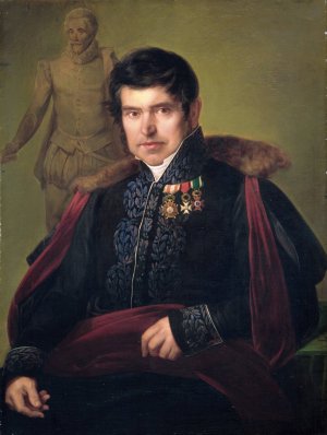 Antonio Sola by Juan Antonio De Ribera Oil Painting