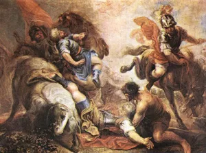 The Conversion of St Paul Oil painting by Juan Antonio Frias y Escalante