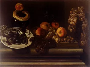 Still Life of Fruits and a Plate of Olives painting by Juan Bautista De Espinosa