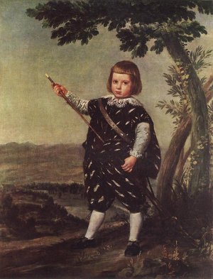 Infante Don Baltazar Carlos by Juan Bautista Martinez Del Mazo Oil Painting