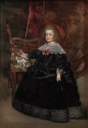 Maria Teresa by Juan Bautista Martinez Del Mazo Oil Painting
