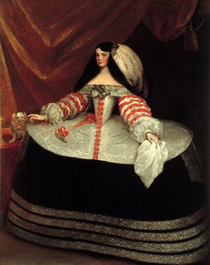 Ines de Zuniga, Countess of Monterrey by Juan Carreno De Miranda Oil Painting