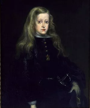 King Charles II of Spain painting by Juan Carreno De Miranda