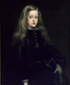 King Charles II of Spain Oil painting by Juan Carreno De Miranda