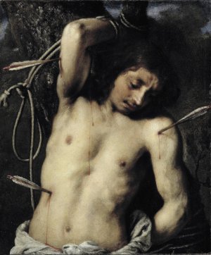 St Sebastian by Juan Carreno De Miranda Oil Painting