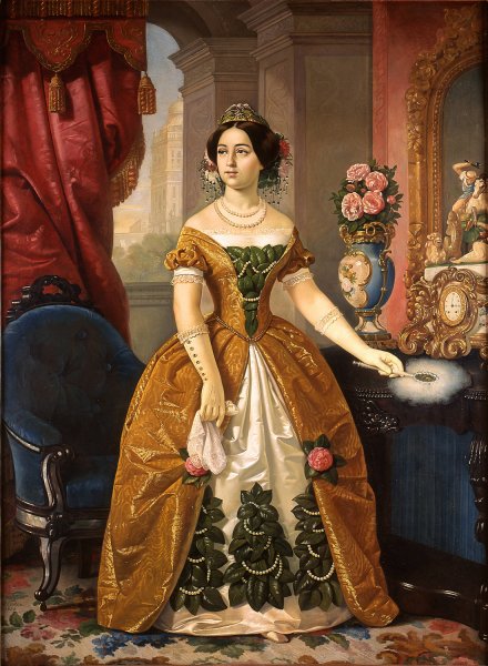 Main Product Photo of Portrait of Dona Dolores Tosta de Santa Anna Painting by Juan Cordero