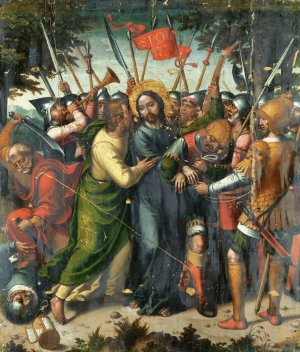 The Arrest Of Christ by Juan Correa De Vivar Oil Painting