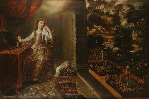 The Conversion of Saint Mary Magdalene by Juan Correa Oil Painting
