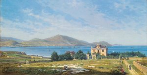 View of El Abra, Bilbao, from Algorta by Juan De Barroeta Oil Painting