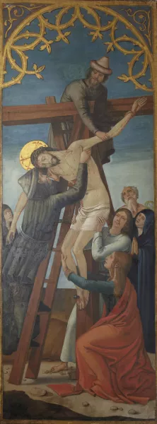 Deposition from the Cross by Juan De Borgona Oil Painting