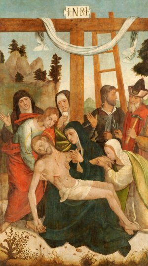 Pieta by Juan De Borgona Oil Painting