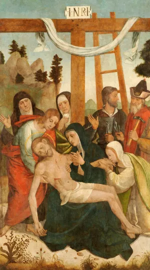 Pieta by Juan De Borgona Oil Painting