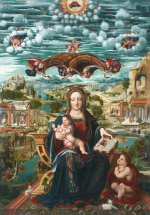 Virgin and Child with the Infant Saint John by Juan De Borgona Oil Painting