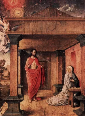 Christ Appearing to His Mother Oil painting by Juan De Flandes