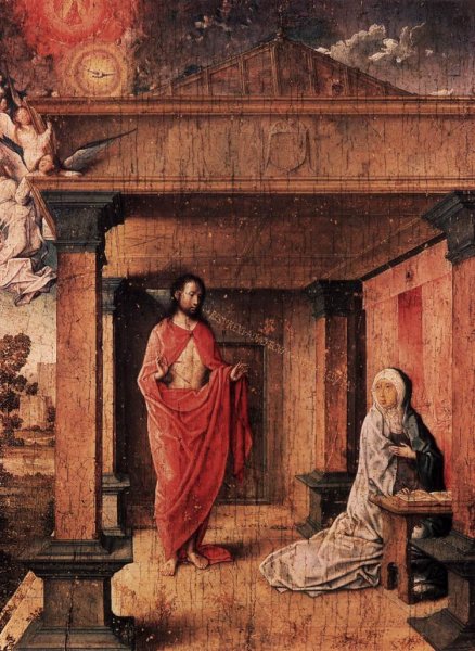 Christ Appearing to His Mother by Juan De Flandes - Hand-Painted Oil Painting Reproduction