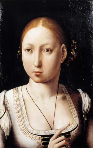 Portrait of Joan the Mad by Juan De Flandes Oil Painting