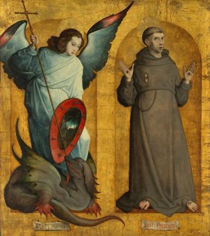 Saints Michael and Francis by Juan De Flandes Oil Painting