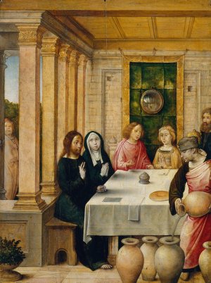 The Marriage Feast at Cana by Juan De Flandes Oil Painting
