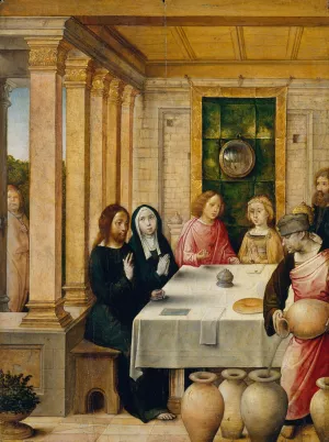 The Marriage Feast at Cana by Juan De Flandes Oil Painting