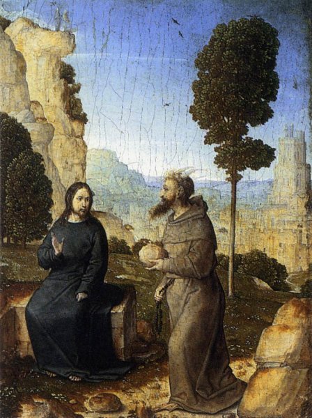 The Temptation of Christ by Juan De Flandes - Hand-Painted Oil Painting Reproduction