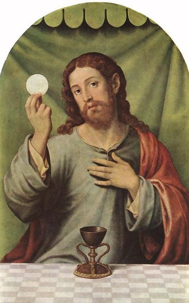 Main Product Photo of Christ with the Chalice Painting by Juan De Juanes