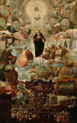 Alegoria de la Virgen Inmaculada by Juan De Las Roelas Oil Painting