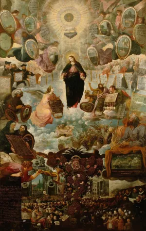 Alegoria de la Virgen Inmaculada by Juan De Las Roelas Oil Painting