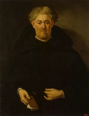 Portrait of a Monk Oil painting by Juan De Pareja