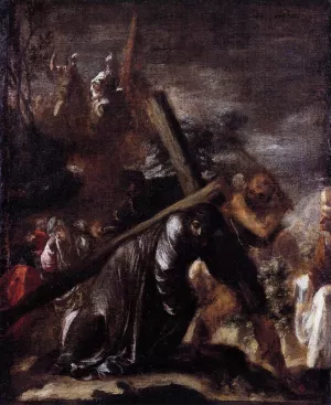Carrying the Cross by Juan De Valdes Leal Oil Painting