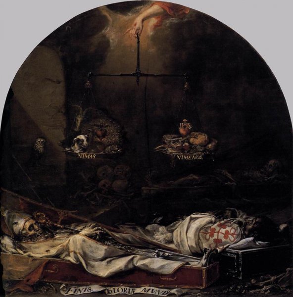 Finis Gloriae Mundi by Juan De Valdes Leal - Hand-Painted Oil Painting Reproduction